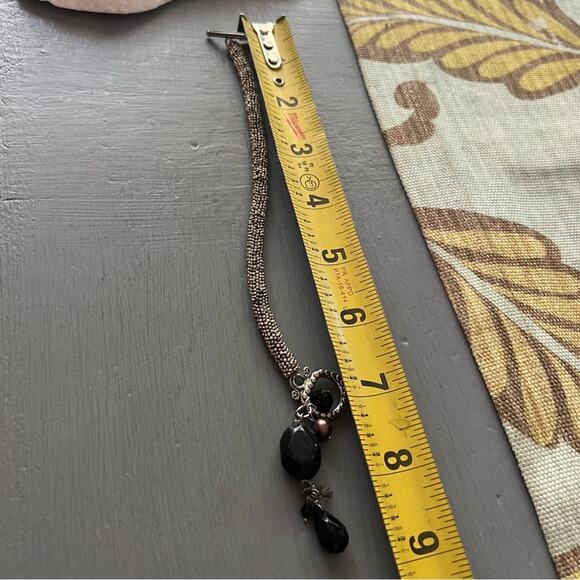 Silver Tone Beaded Toggle Bracelet - Picture 5 of 5